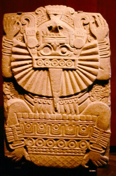 Himmelska kropparnas Gud av Aztec
