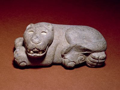 Liggande Jaguar, 1440-1521 av Aztec