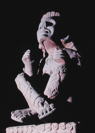 Xochipilli (se även 217529), Sen efter klassisk period (1300-1521) (sten) av Aztec Aztec