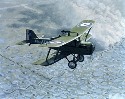 Royal Aircraft Factory SE5, ensits med Vickers och Lewis-pistol, driven av Hispano-Suiza av B. Withams