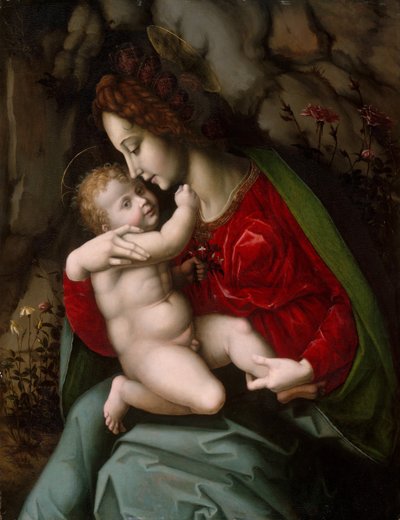 Madonna och barn, möjligen tidigt 1520-tal. av Bacchiacca