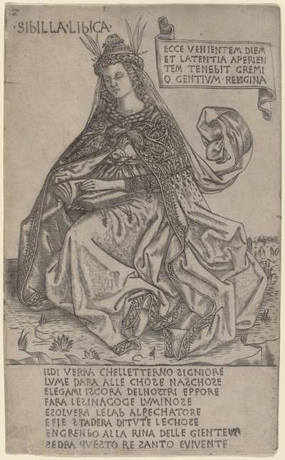 Libyska Sibyl, ca. 14701480. av Baccio Baldini