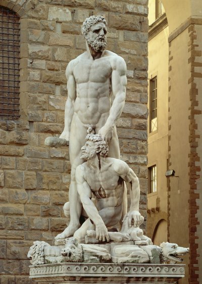 Staty av Herkules och Cacus, 1534 (marmor) av Baccio Bandinelli