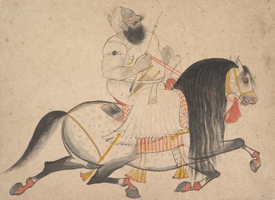 Ridsporträtt av en adelsman, ca. 1775. av Bakhta
