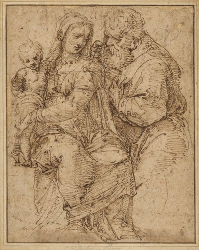 Den heliga familjen av Baldassare Peruzzi