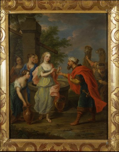 Eliezer och Rebecca vid brunnen av Balthasar Beschey