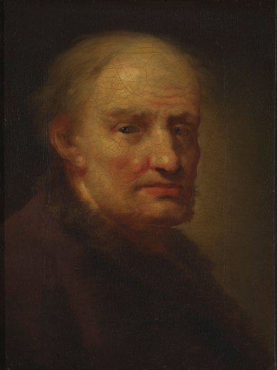 Huvud av en gammal man av Balthasar Denner