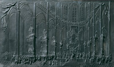 Kröningen av Maria Theresia i Prags katedral till "kung" av Böhmen den 12 maj 1743 av Balthasar Ferdinand Moll