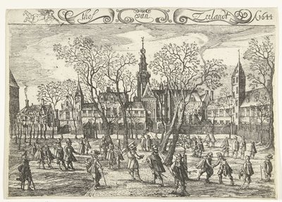 Zeelands domstol i Middelburg, 1644 thof van Zeelandt Ao. 1644 (titel på objekt) av Balthasar Florisz. van Berckenrode
