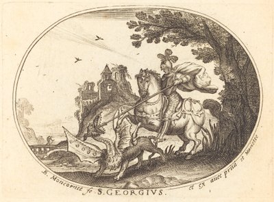 Sankt Georg och draken av Balthasar Moncornet