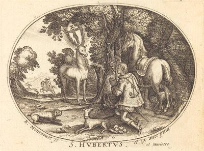 Sankt Huberts vision av Balthasar Moncornet