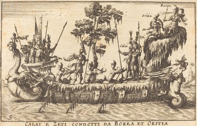 Calai hämtades från Zeti av Borea och Oritia av Balthasar Moncornet after Remigio Cantagallina