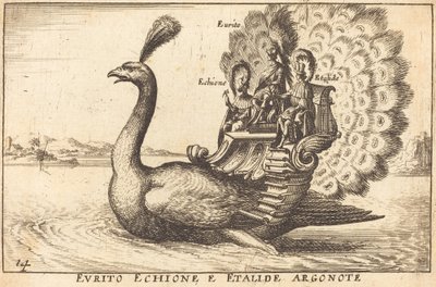 Evrytus Echione från Argonauten Etalides av Balthasar Moncornet after Remigio Cantagallina