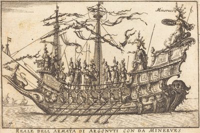 Real av Army of Argonuti med da Minerves av Balthasar Moncornet after Remigio Cantagallina