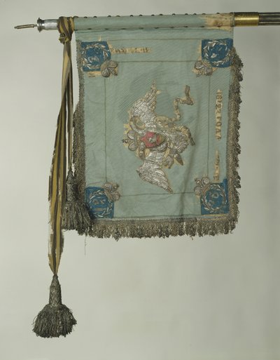 The Standard of Saint George av His Majestys Life-Guards Cuirassier Regiment, ca. 1830 av Banners and Standards Flags