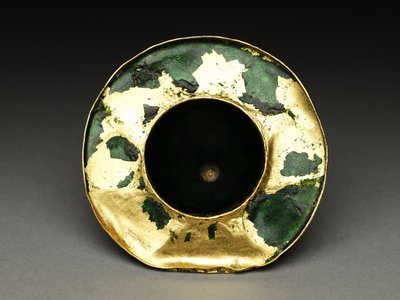 Skål med lock, fat och sked med astrologisk dekoration, tidigt 1800-tal av Baqir
