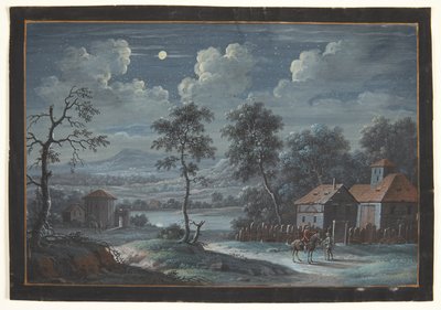 Ett sydligt landskap i fullmåne av Barbara Dietzsch