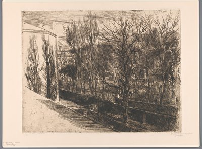 Ansikte från min studio (originaltitel på objekt) Panorama (titel på objekt) av Barbara Elisabeth van Houten (signed by artist)