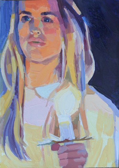 "Candlelight 5", 2015 av Barbara Hoogeweegen