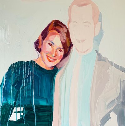 Nostalgia, 2021 (olja på polyesterduk) av Barbara Hoogeweegen