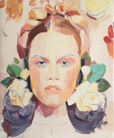 "Vit ryska", 2018 av Barbara Hoogeweegen