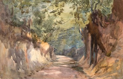 Ingång till Scalands Gate (akvarell och grafit på Wove Paper) av Barbara Leigh Smith Bodichon