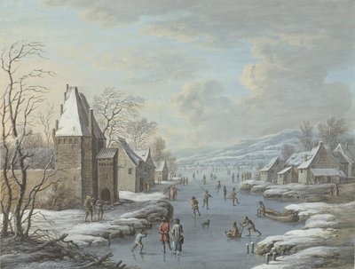 Vintervy med isunderhållning av Barbara Regina Dietzsch