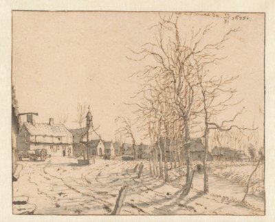 Utsikt över Gemert, Norra Brabant av Barend Klotz (attributed to)