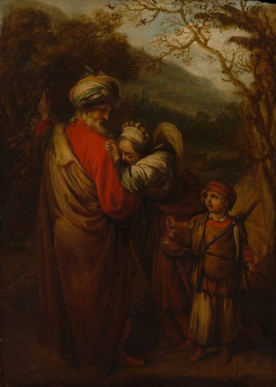 Abraham avskedade Hagar och Ismael, 1658. av Barent Fabritius