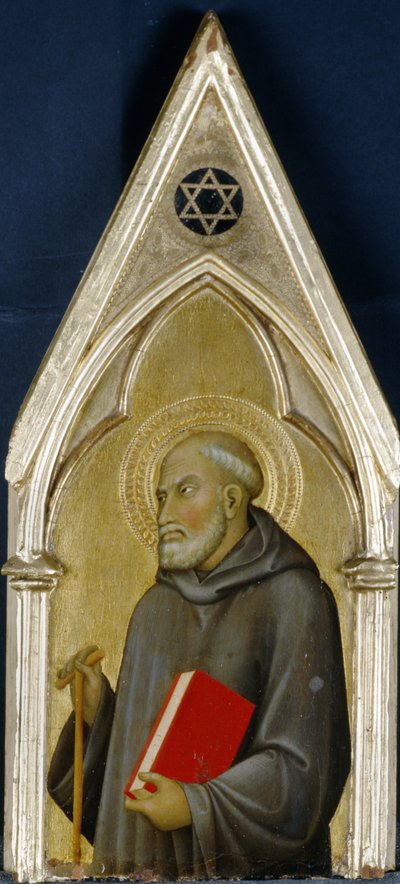Saint, ca 1340 (tempera på poppelträ) av Barna da Siena