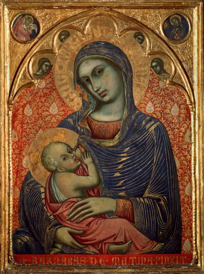 Maria som ammar Jesus (målning av Barnaba da Modena