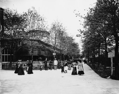 Lincoln Park Zoo., Chicago, Illinois, USA, ca 1900 (s/v foto) av Barnes and Crosby