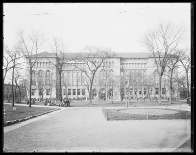Newberry Library, Chicago, Illinois, USA, ca 1905 (s/v foto) av Barnes and Crosby