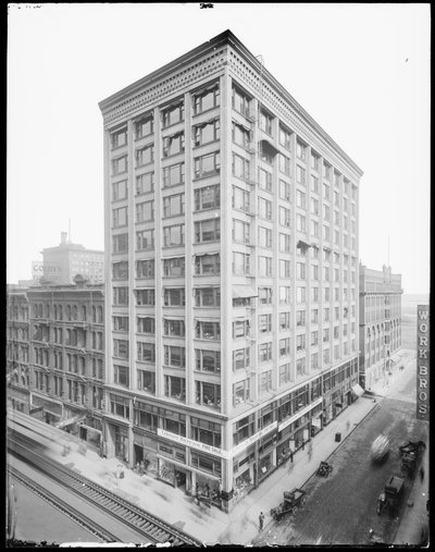 Powers Building, Chicago, Illinois, USA, ca 1903 (s/v foto) av Barnes and Crosby