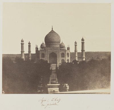 Agra, The Taj, allmän vy av Baron Alexis de La Grange