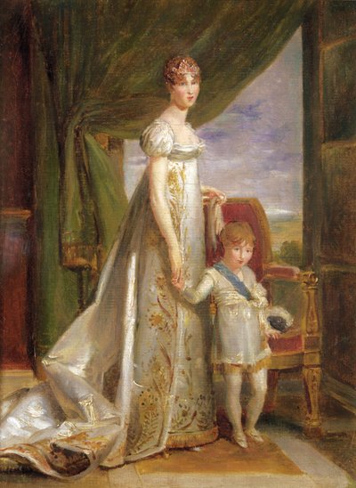 Hortense-Eugénie de Beauharnais (1783 - 1837), drottning av Holland och hennes son Charles Napoléon Bonaparte (1803 - 1807), 1806 av Baron François Pascal Simon Gérard