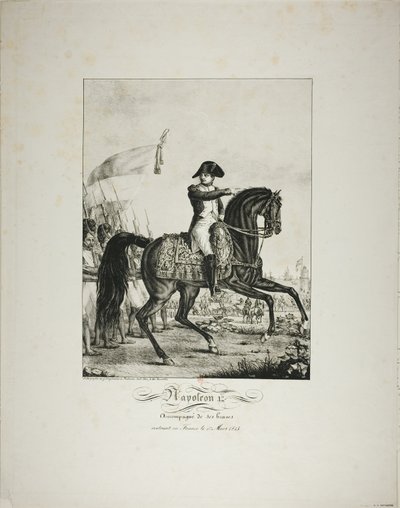 Napoleon åtföljd av sina goda män återvände till Frankrike den 1 mars 1815 av Baron François Pascal Simon Gérard