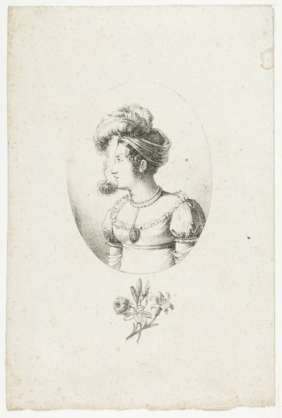 Porträtt av hertiginnan de Berry av Baron François Pascal Simon Gérard