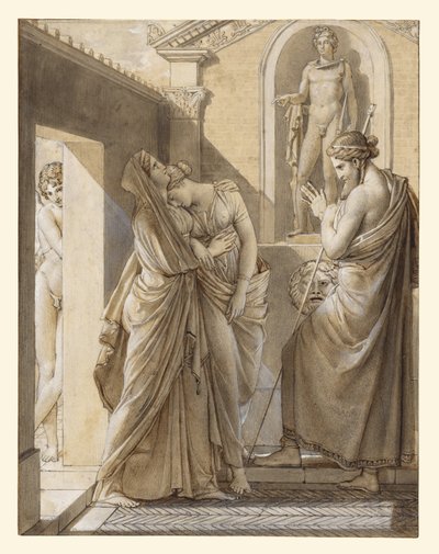 Psykes far rådfrågar Apollons orakel av Baron François Pascal Simon Gérard
