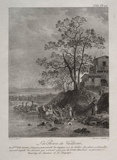 Spansk kampanj: Myrarna i Valderas, provinsen Leon av Baron Louis Albert Guillain Bacler d