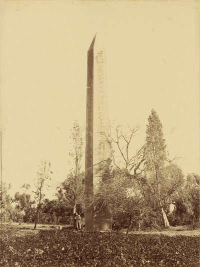Obelisk i Heliopolis, Kairo. av Baron Paul des Granges