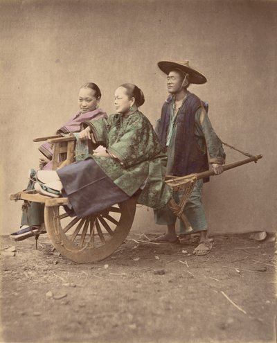 Skottkärra, 1870-tal. av Baron Raimund von Stillfried