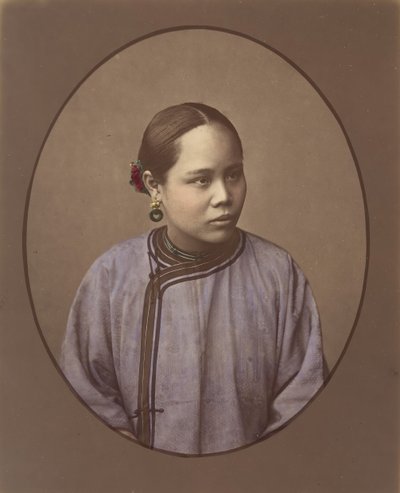 Flicka från Shanghai, 1870-talet. av Baron Raimund von Stillfried