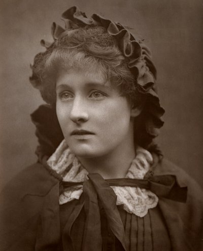 Den brittiska skådespelerskan Mary Rorke i The Harbour Lights, 1886 av Barraud