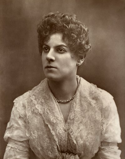 Den brittiska skådespelerskan Miss Jessie Millward i The Harbour Lights, 1886 av Barraud