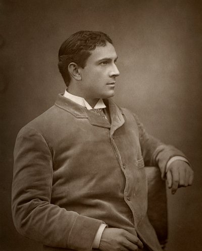 Maurice Barrymore, brittisk skådespelare, 1886 av Barraud