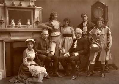 The Vaudeville Company i The Road to Ruin, på Vaudeville Theatre, London, 1886 av Barraud