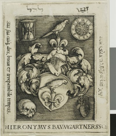 Hieronymous Baumgärtners exlibris av Barthel Beham
