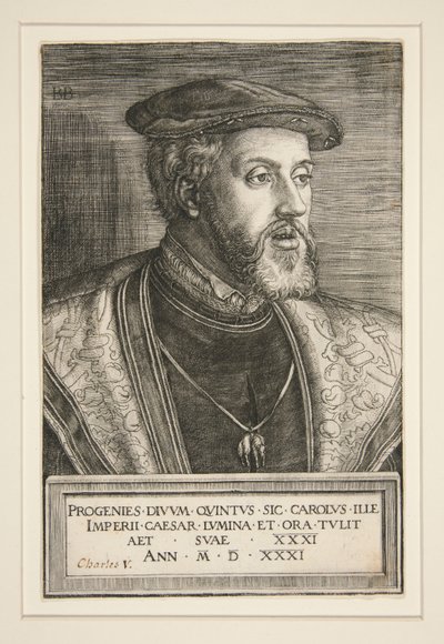 Karl V (1500-1558) av Barthel Beham