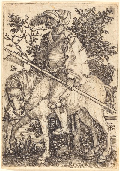 Halberdier till häst av Barthel Beham